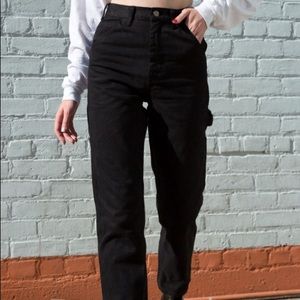 Brandy Melville Black Ariana painter pants